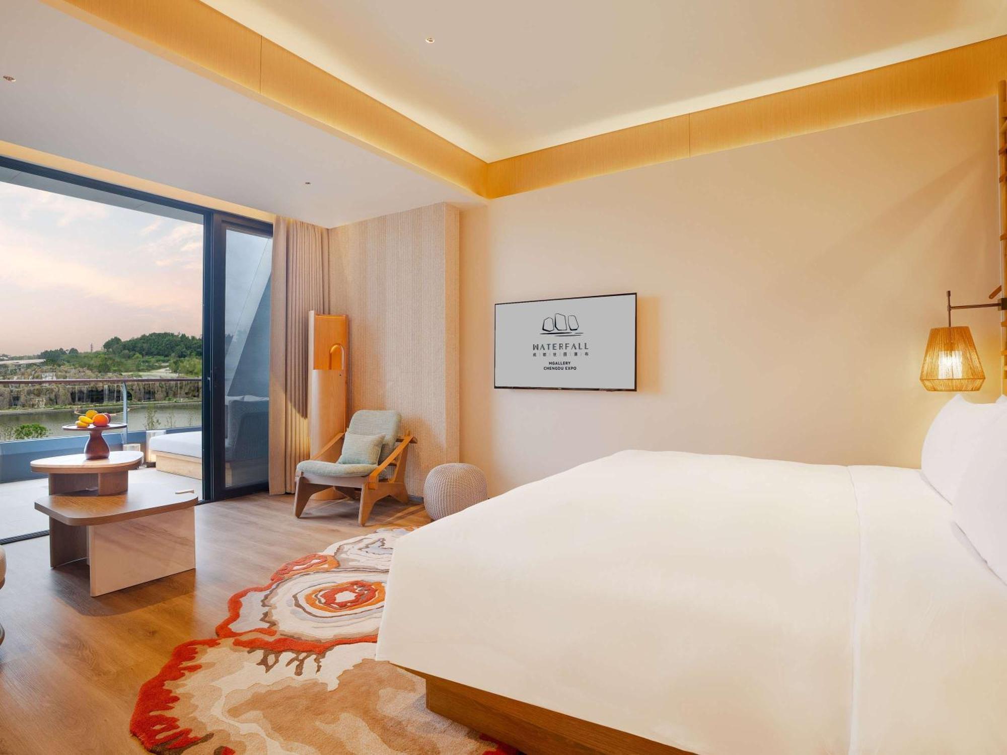 Chengdu Expo Waterfall Hotel - Mgallery Collection Esterno foto