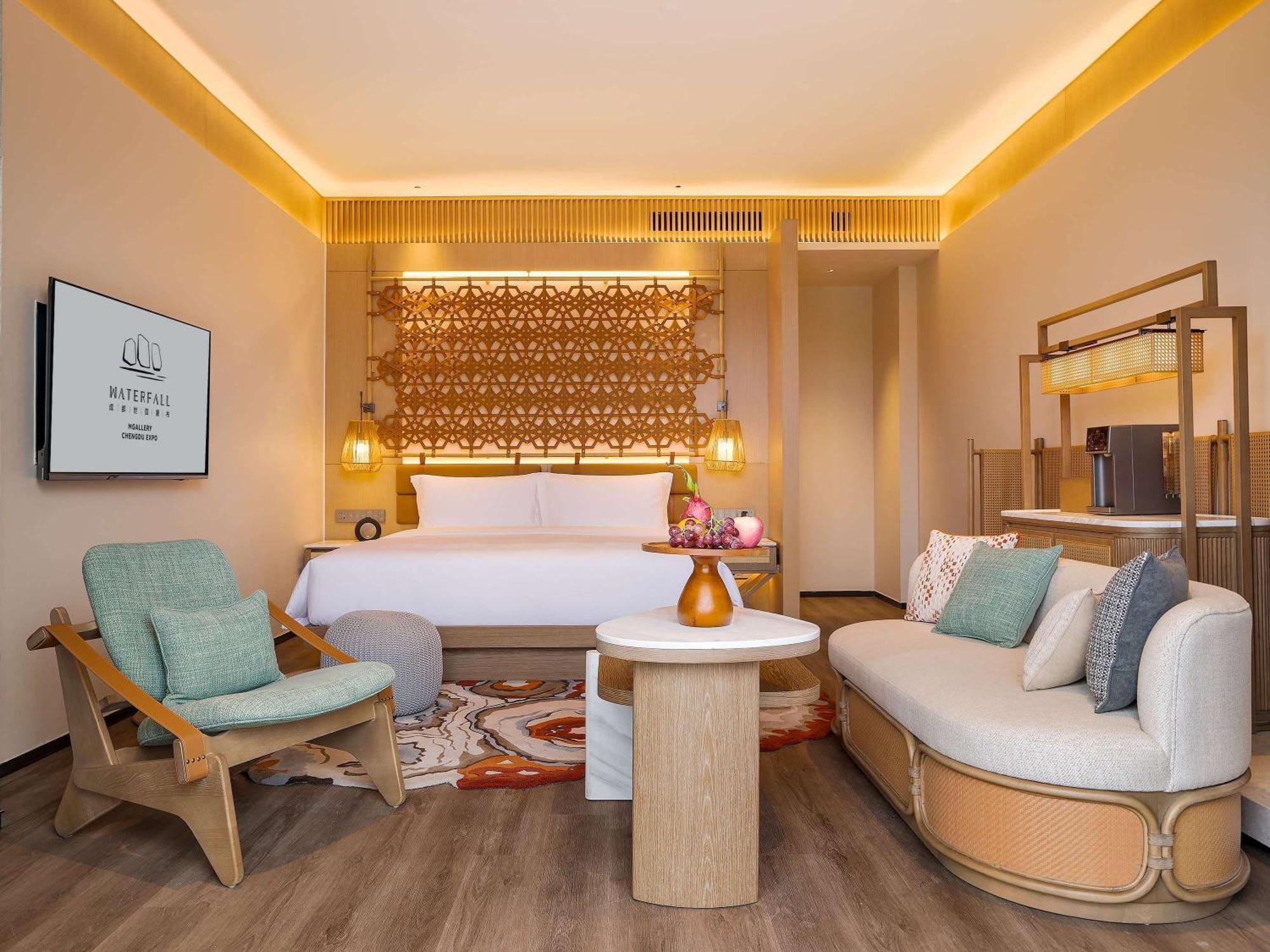 Chengdu Expo Waterfall Hotel - Mgallery Collection Esterno foto