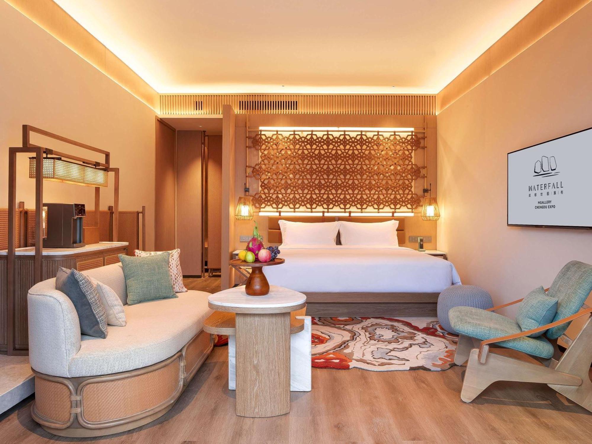Chengdu Expo Waterfall Hotel - Mgallery Collection Esterno foto