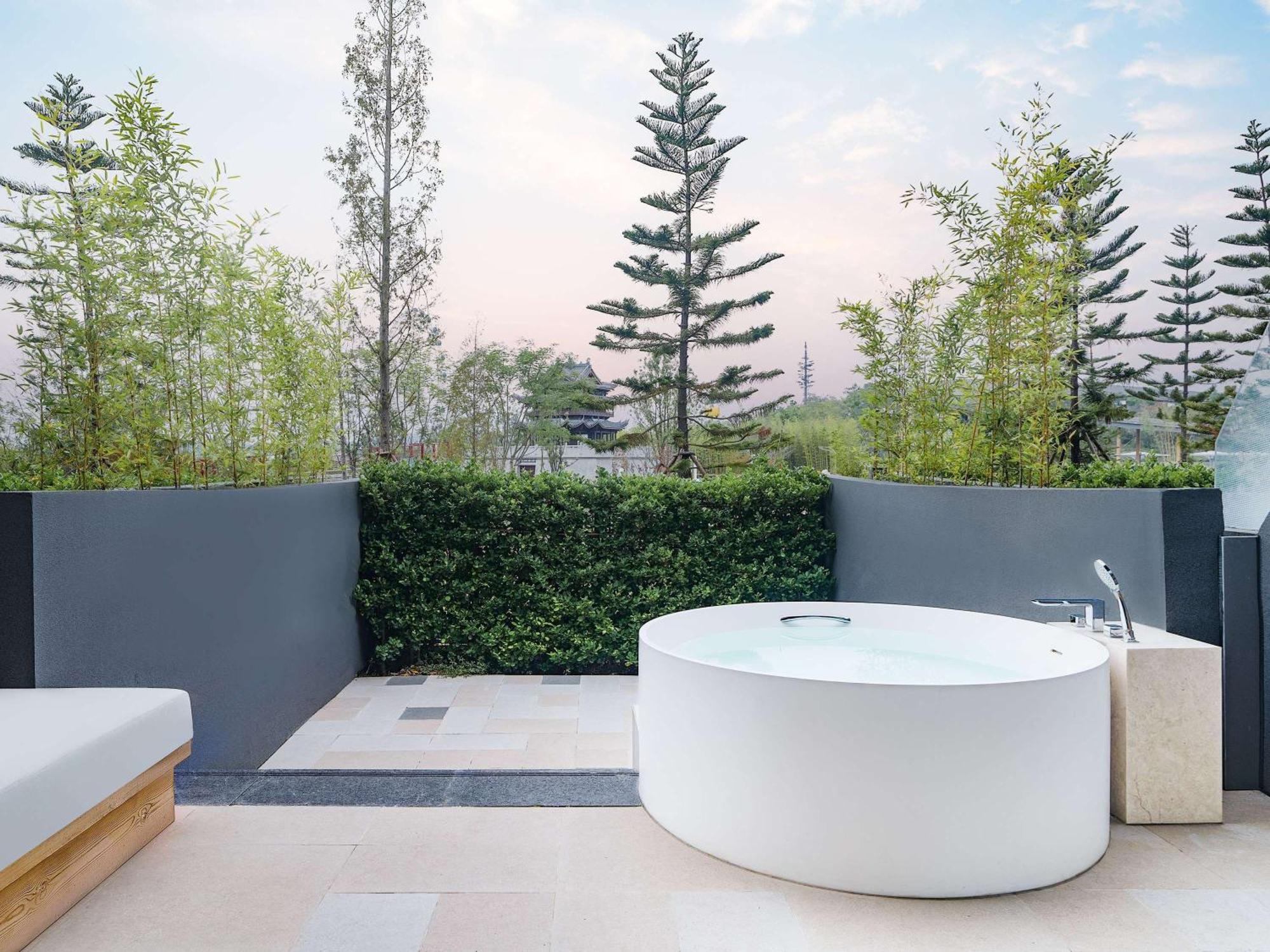 Chengdu Expo Waterfall Hotel - Mgallery Collection Esterno foto