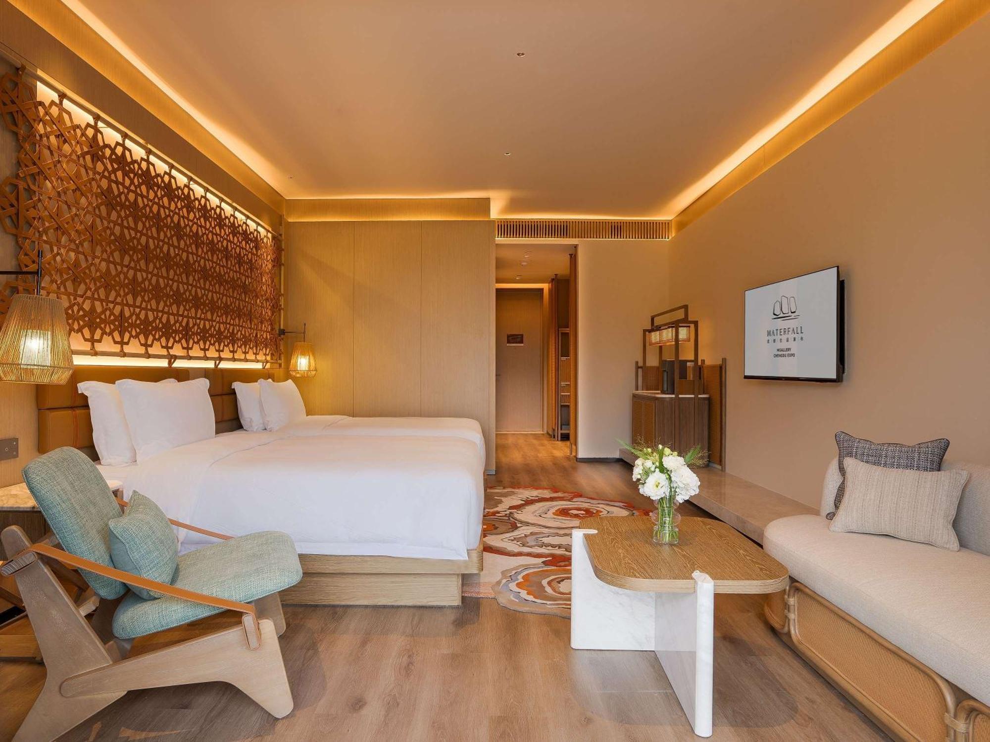 Chengdu Expo Waterfall Hotel - Mgallery Collection Esterno foto