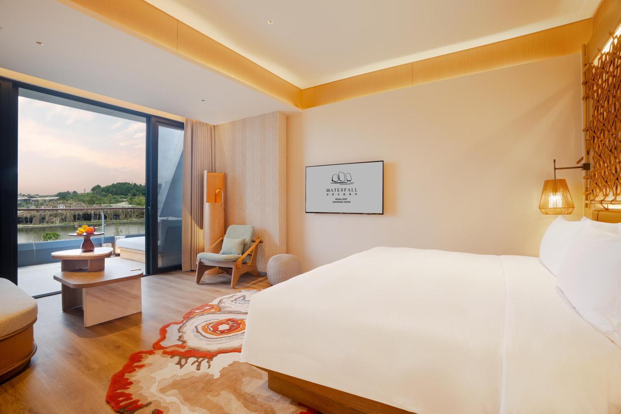 Chengdu Expo Waterfall Hotel - Mgallery Collection Esterno foto