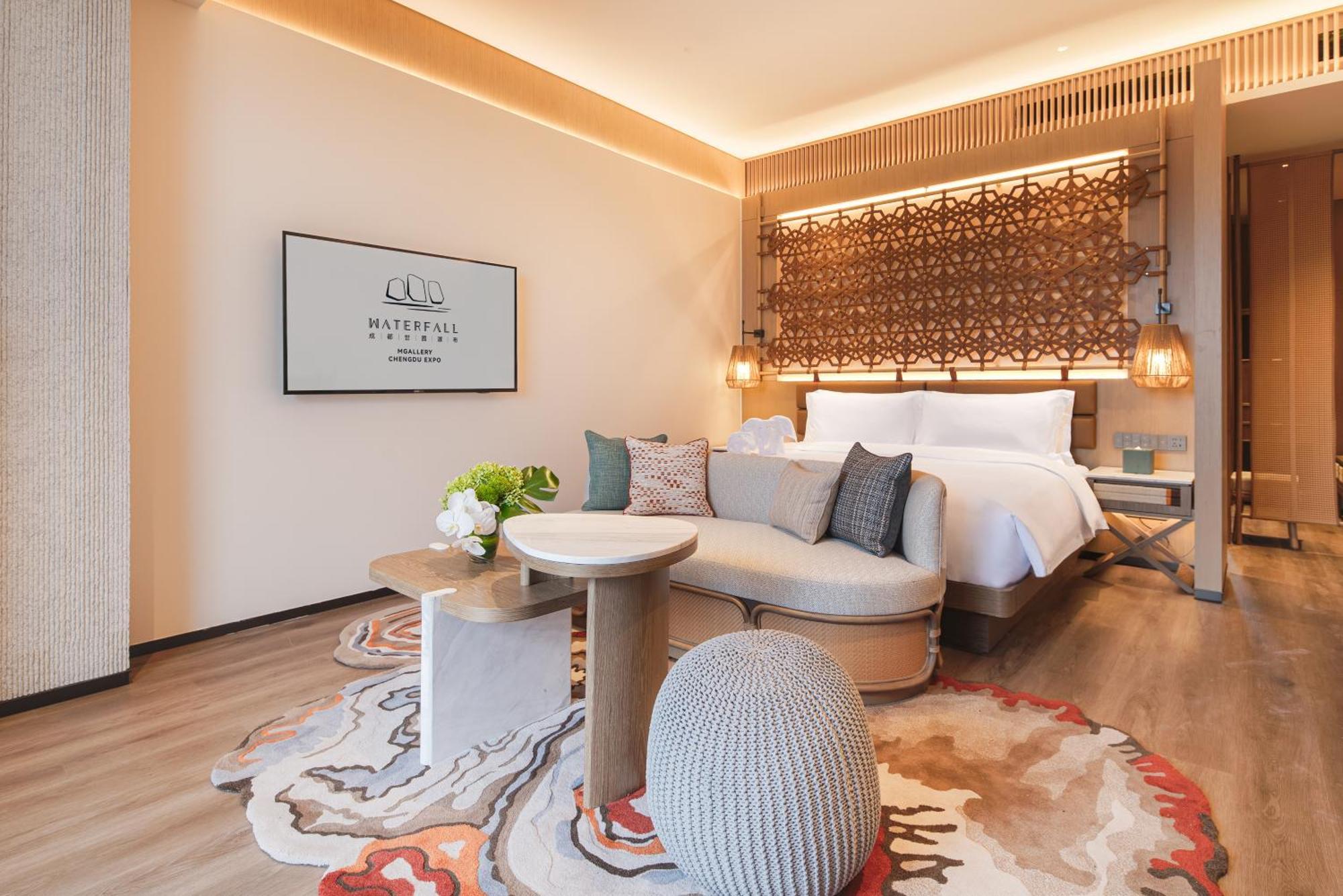 Chengdu Expo Waterfall Hotel - Mgallery Collection Esterno foto
