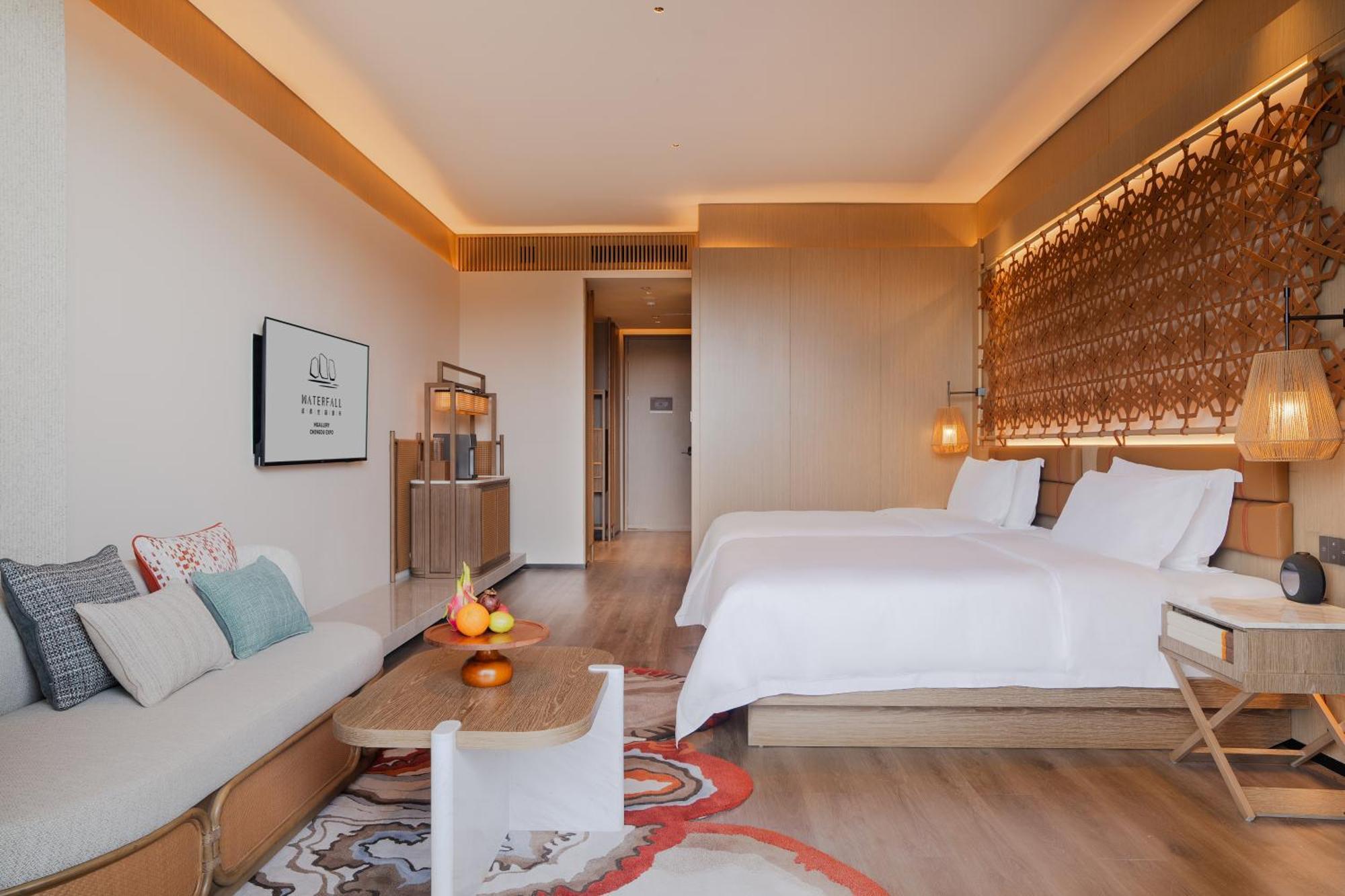 Chengdu Expo Waterfall Hotel - Mgallery Collection Esterno foto